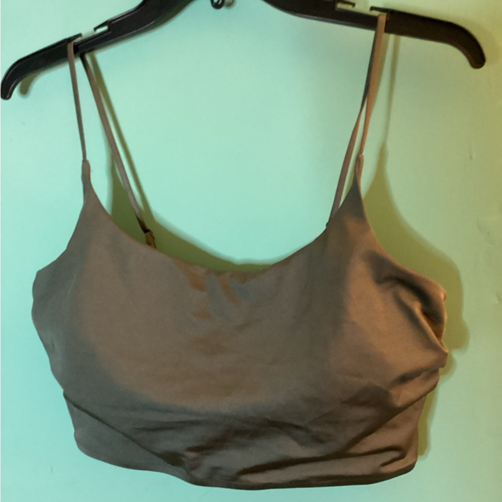 H&M Olive Green Bralette Top Size 14 EUC